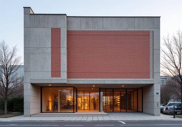 Cultural center with red brick facade in Seongsu